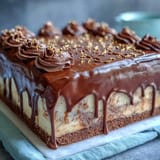 Gold Drip Graduation Sheet Cake