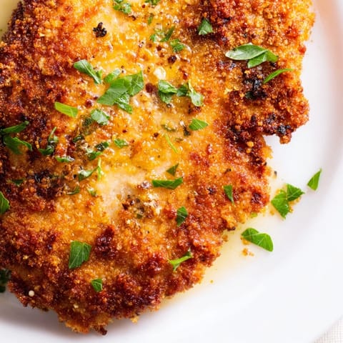 Sizzling Roasted Garlic Parmesan Chicken on a baking sheet topped with fresh parsley, emitting a rich garlic and butter aroma during baking.