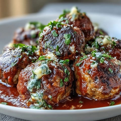 Slow Cooker Meatballs in Marinara: flavorful Italian-American meatballs simmered until perfectly tender in savory marinara sauce.  
