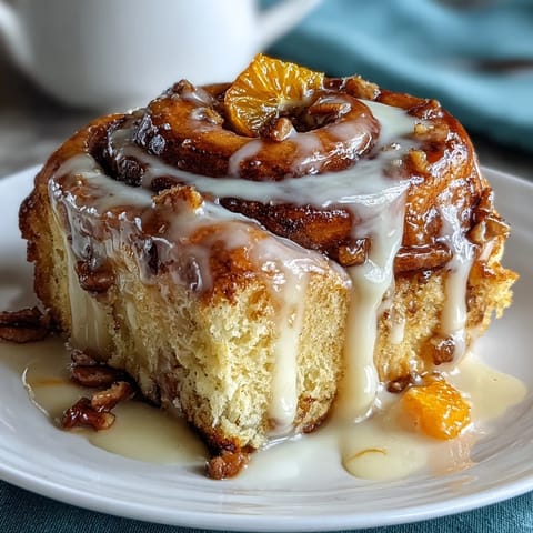 Soft orange rolls with creamy orange cream cheese frosting, baked until golden and swirled with sweet citrus filling.
