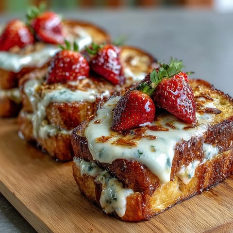 Spring Brunch Strawberry French Toast Bake with golden brioche and juicy berries, baked to perfection and ready for a festive morning table.