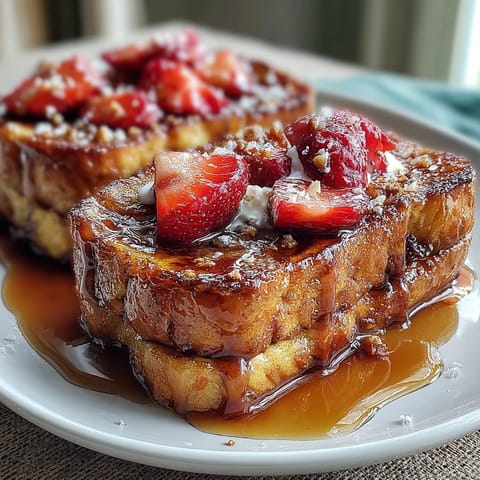 Spring Brunch Strawberry French Toast