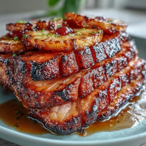 Honey Glazed Ham Pineapple