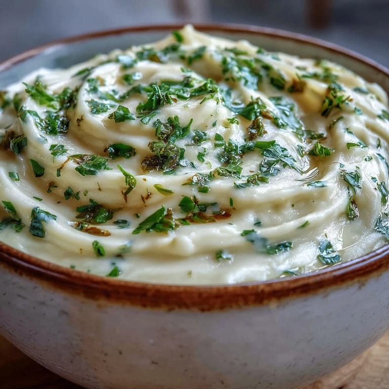 Earthy Parsnip Herb Soup, a delicious bowl topped with fresh dill and parsley.