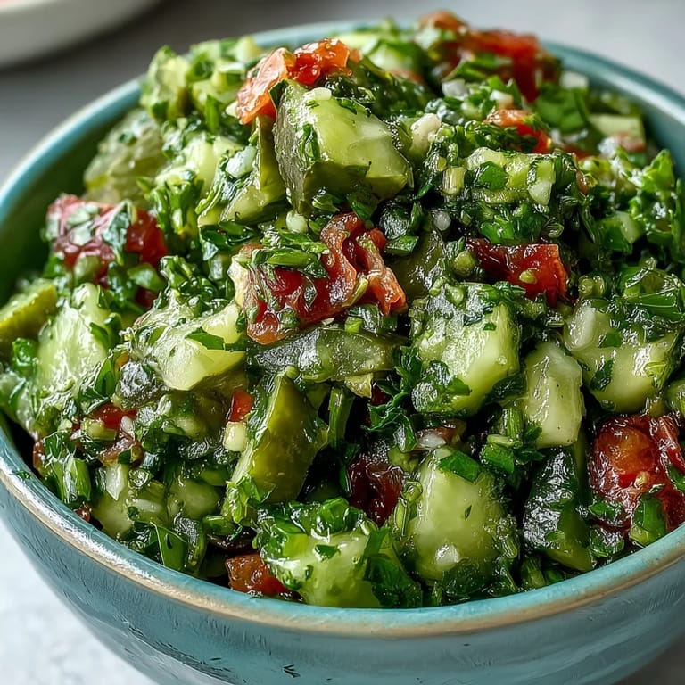 Tangy pickle de gallo salsa brimming with fresh cilantro and jalapeño, perfect for dipping.