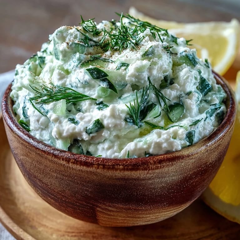 Skyr Tzatziki Dip: Effortless, bright flavors perfect for dipping pita bread.