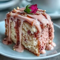 Blush Bridal Shower Rosé Velvet Cake with shimmering gold drip.